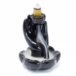 Backflow Lotus in Hand - Black - Click for more info