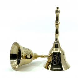 Brass Bell w/ Pentagram (2pk)