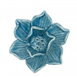 Ceramic Lotus holders (4clb - Blue)