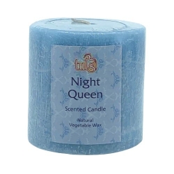 Candle w/ Brushed Effect 75mm (cbnq - Night Queen)