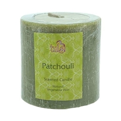 Candle w/ Brushed Effect 75mm (cbpa - Patchouli)