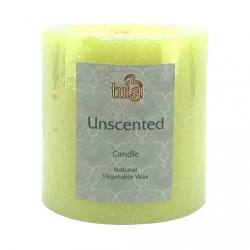Candle w/ Brushed Effect 75mm (cbu - Unscented)