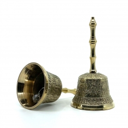 Brass bell, patterned (2) - Click for more info